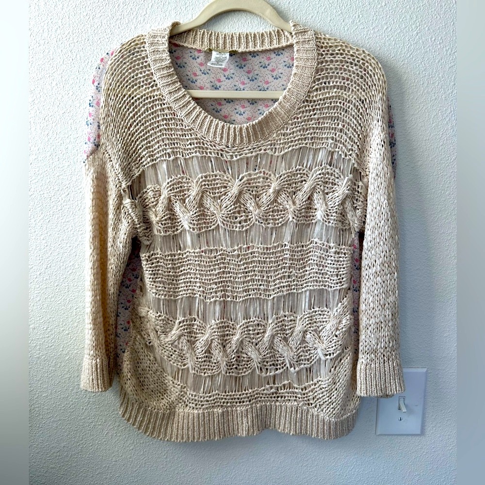 Moon Collection Sheer Knit Top